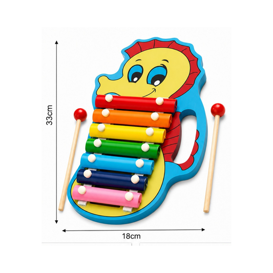 Seahorse Wooden Xylophone Toy