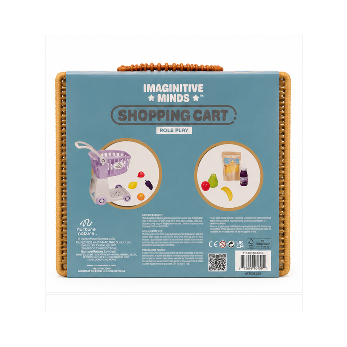 Kids Shopping Cart - Mini Cart and play food items.