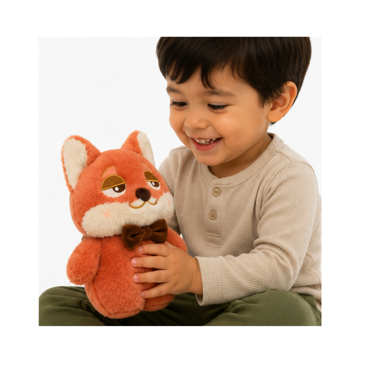 Soft Toy Fox with Bow