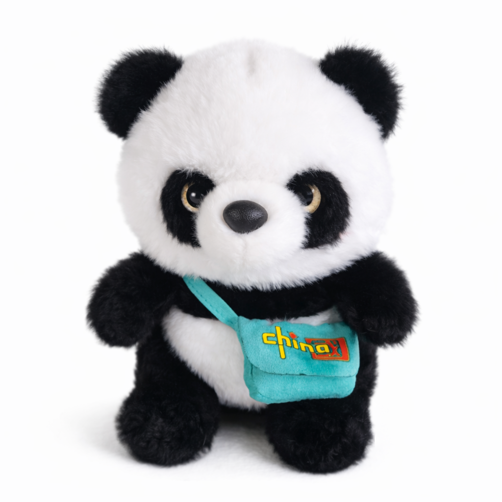 Panda with Bag Soft Toy