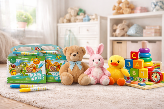 Magic Water Books, Soft Toys and Learning Toys – The Perfect Combo for Kids
