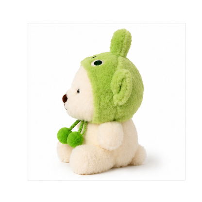 White teddy bear soft toy