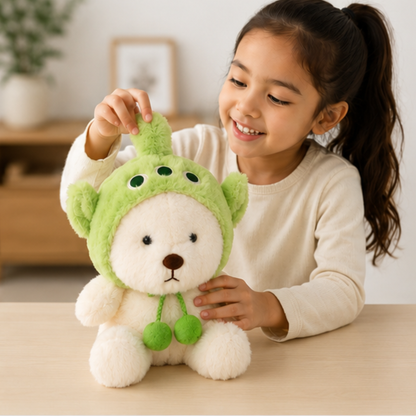 White teddy bear soft toy