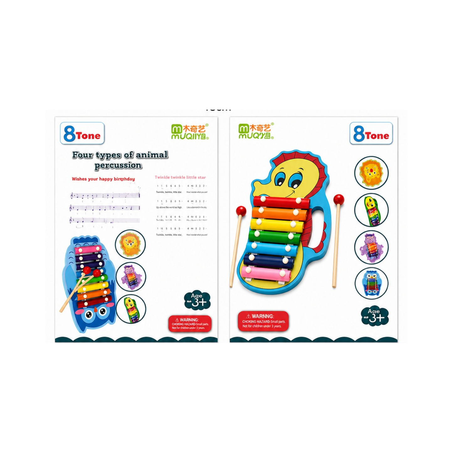 Seahorse Wooden Xylophone Toy