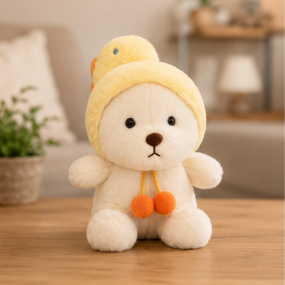 White teddy bear soft toy