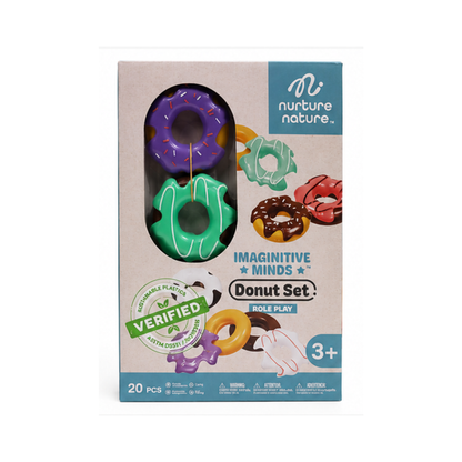 Kids Donut Set – 20 Piece Pretend Play Toy