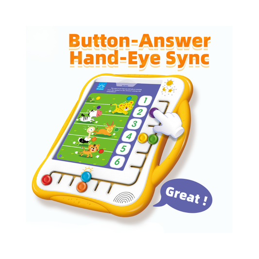 Okwawa electronic baby toy tablet. multiple matching activity cards