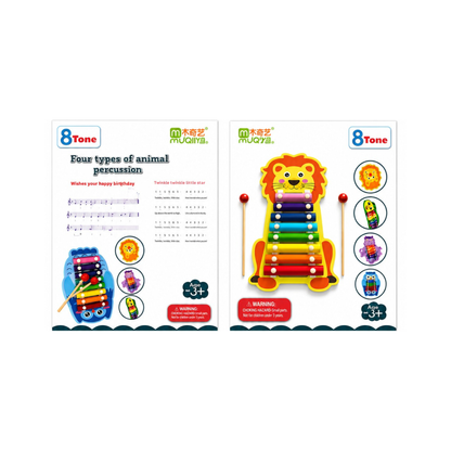Lion Wooden Xylophone Toy