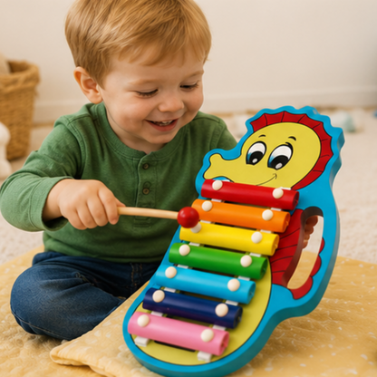 Seahorse Wooden Xylophone Toy