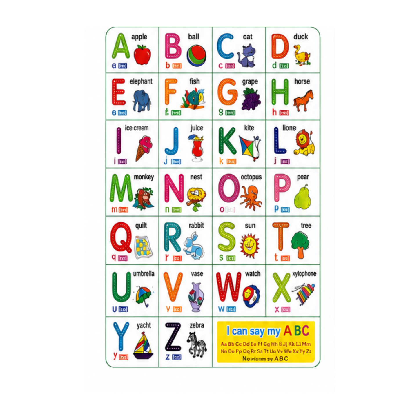 English alphabet book for kids