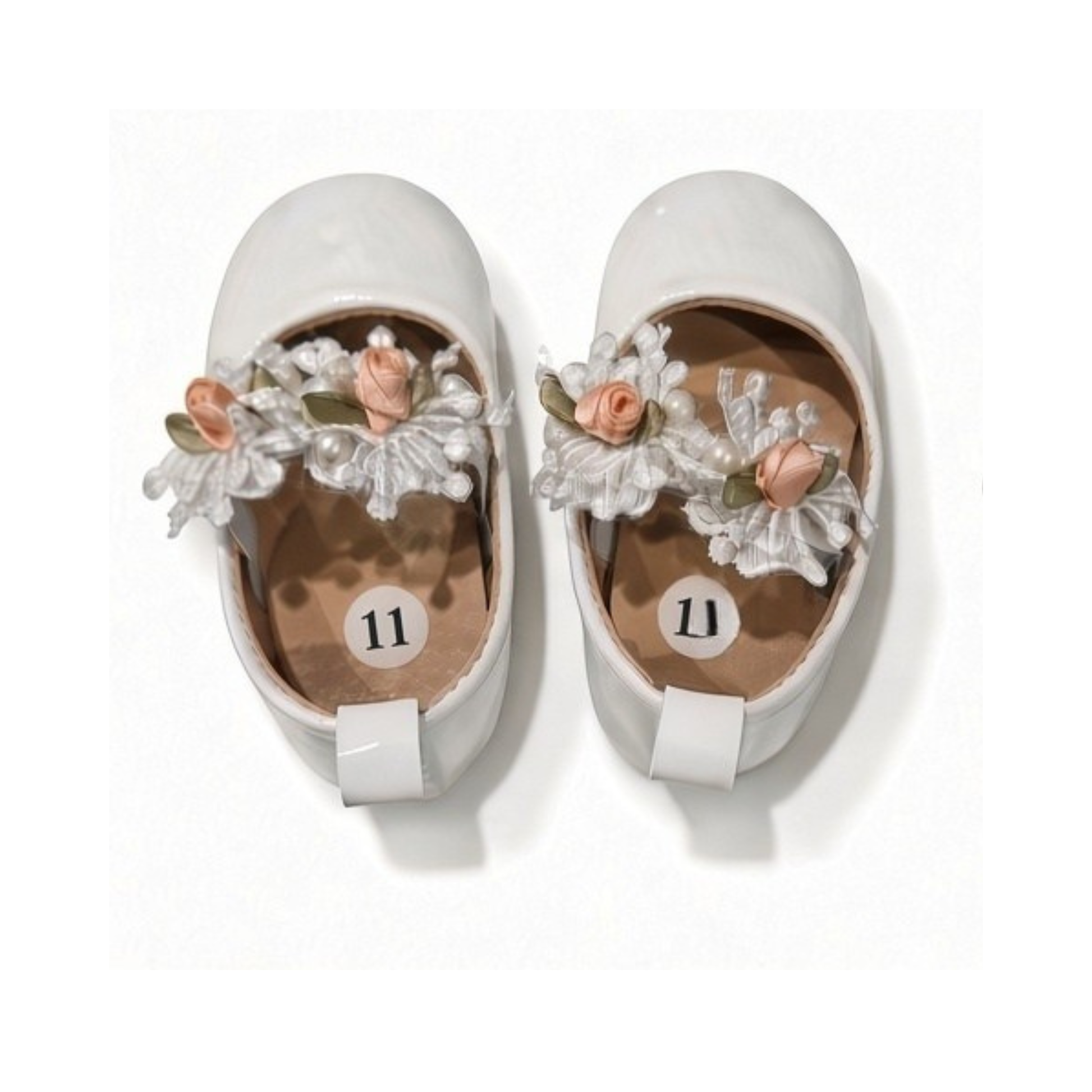 White baby girl shoes