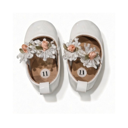 White baby girl shoes
