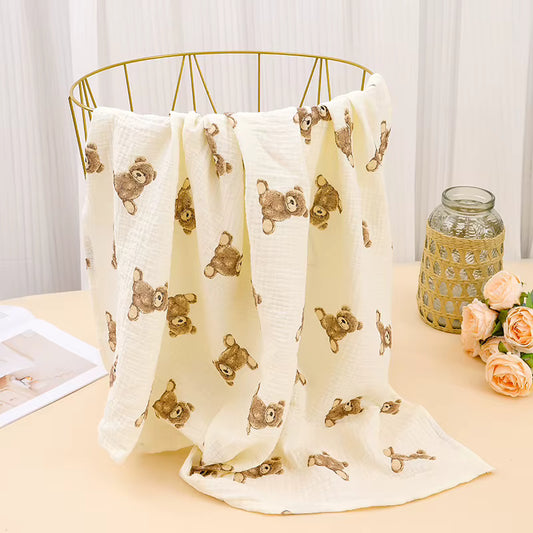Premium Muslin Swaddle Wrap | Soft Cotton Baby Blanket