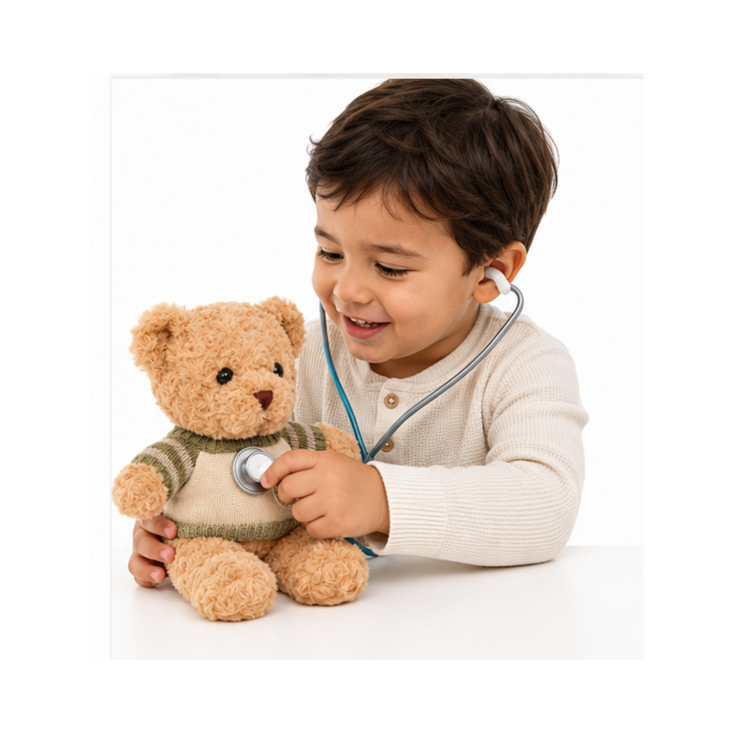 Teddy bear with sweater