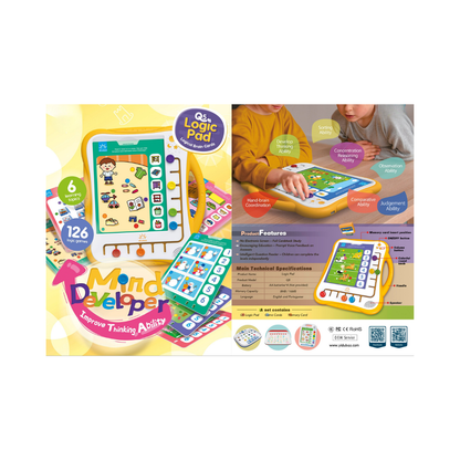Okwawa electronic baby toy tablet. multiple matching activity cards