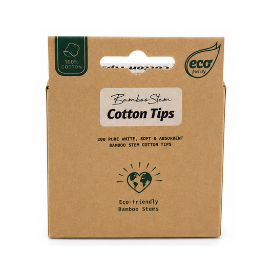 Bamboo Stem Cotton Tips – 200 Pack