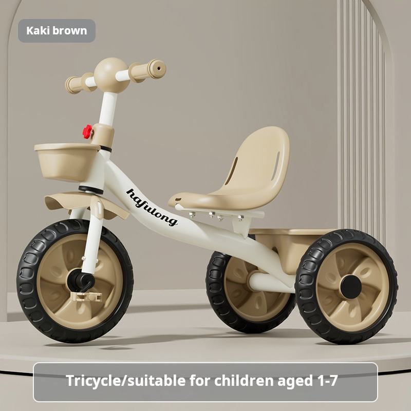 Kids 3-Wheel Folding Tricycle with Training Wheels 