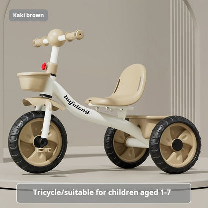 Kids 3-Wheel Folding Tricycle with Training Wheels 
