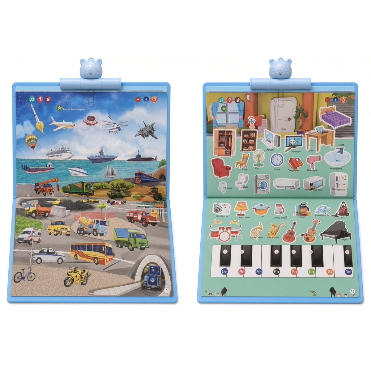 Electronic interactive learning book