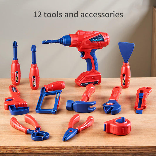 Kids Pretend Tool Set | Children's Toy Toolbox with Screwdriver & Drill | NZ