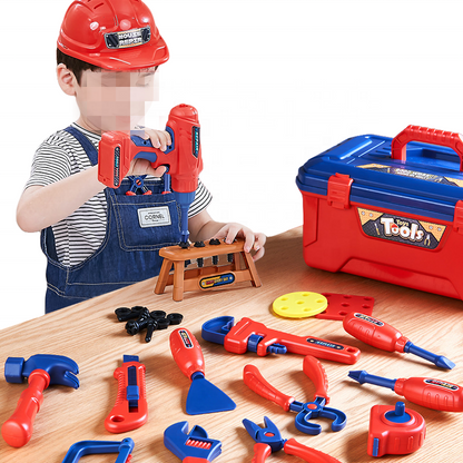 Kids Pretend Tool Set | Children's Toy Toolbox with Screwdriver & Drill | NZ