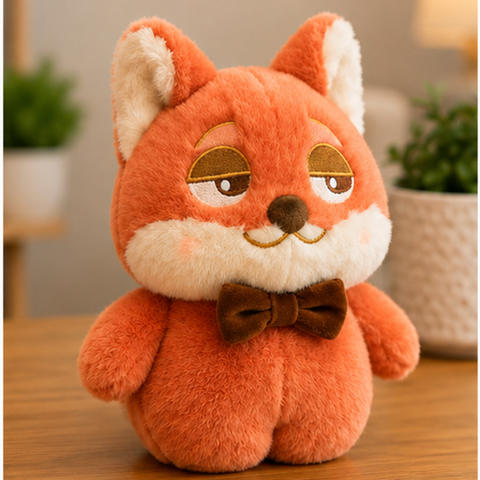 Cute Fox Plush Toy with Bow | Cute Fox Soft Toy NZ