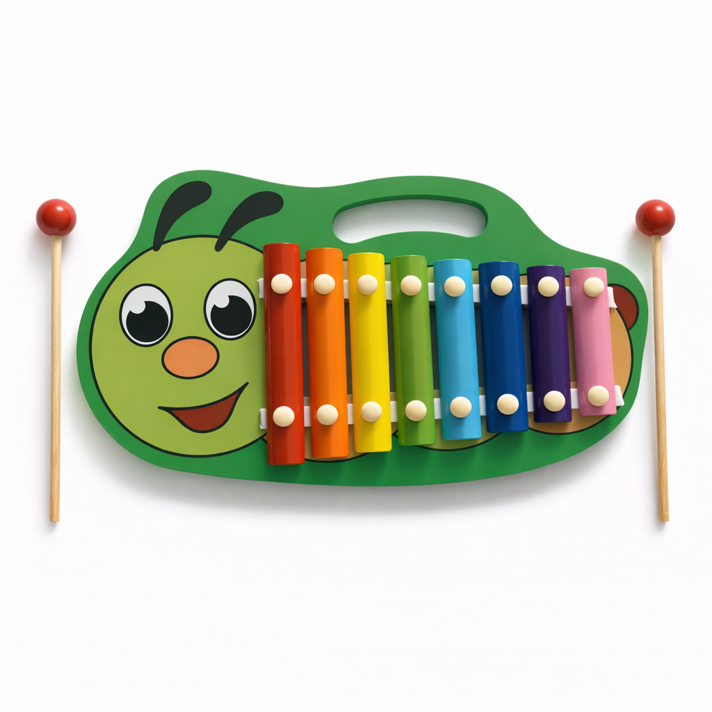 Caterpillar Wooden Xylophone Toy