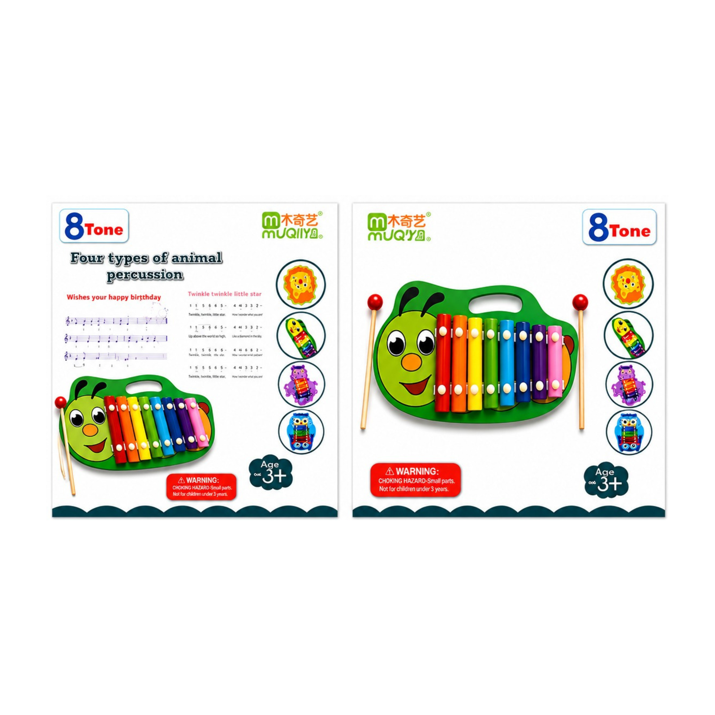 Caterpillar Wooden Xylophone Toy