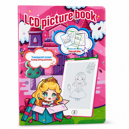 LCD Picture Book for Kids – Copy Draw and Learn (Pink)