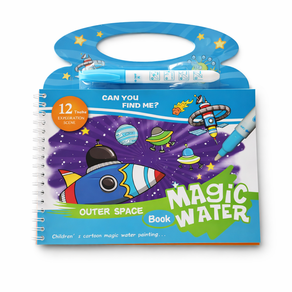 Magic Water Book Reusable Coloring Book