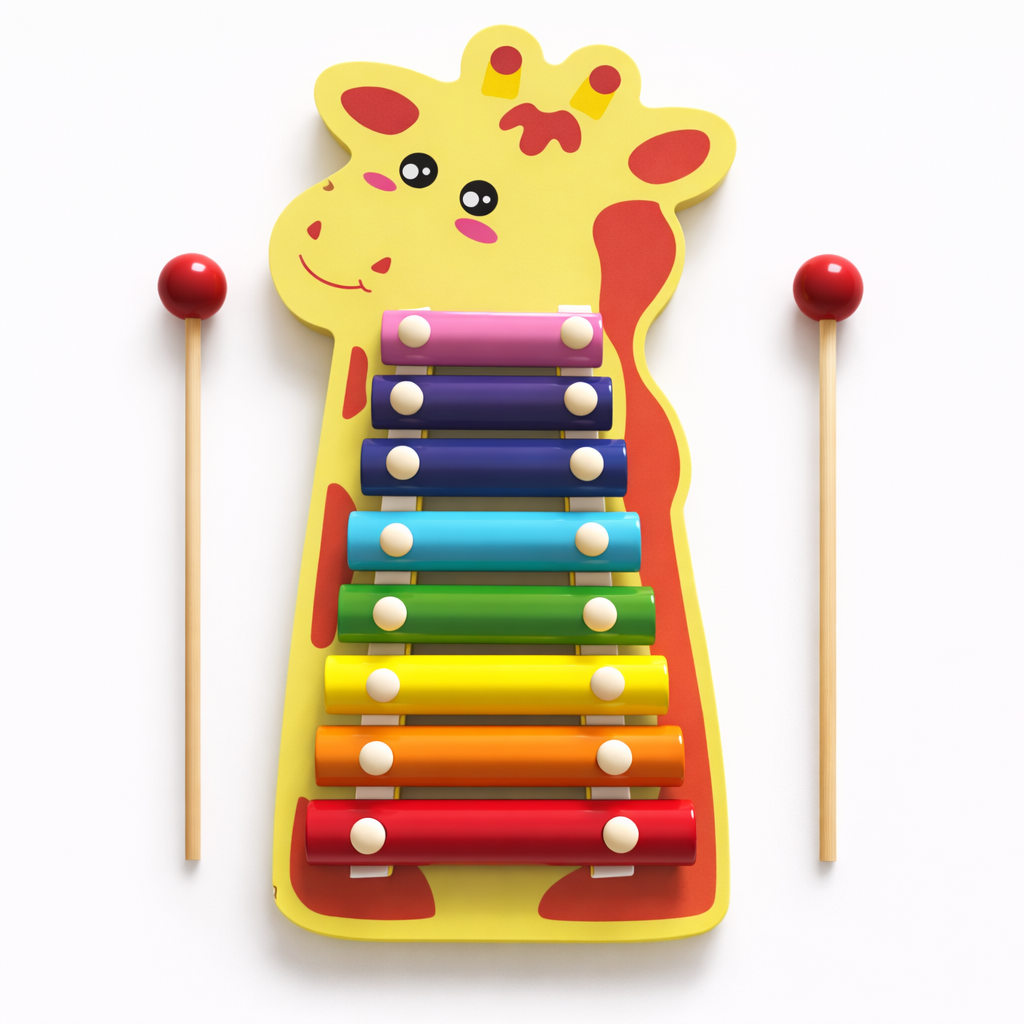 Giraffe Wooden Xylophone Toy for Kids