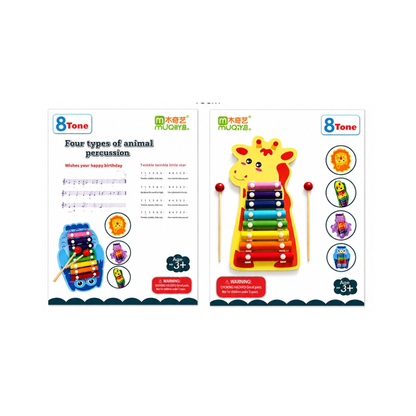 Giraffe Wooden Xylophone Toy for Kids