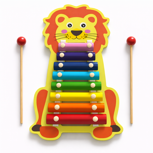 Lion Wooden Xylophone Toy for Kids NZ