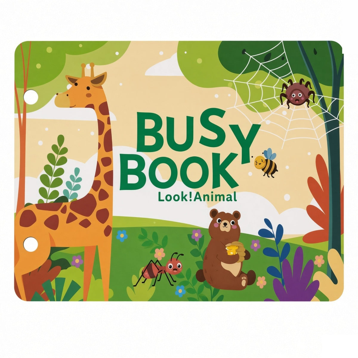 Montessori Busy Book for Kids | Reusable Sticker Learning Book