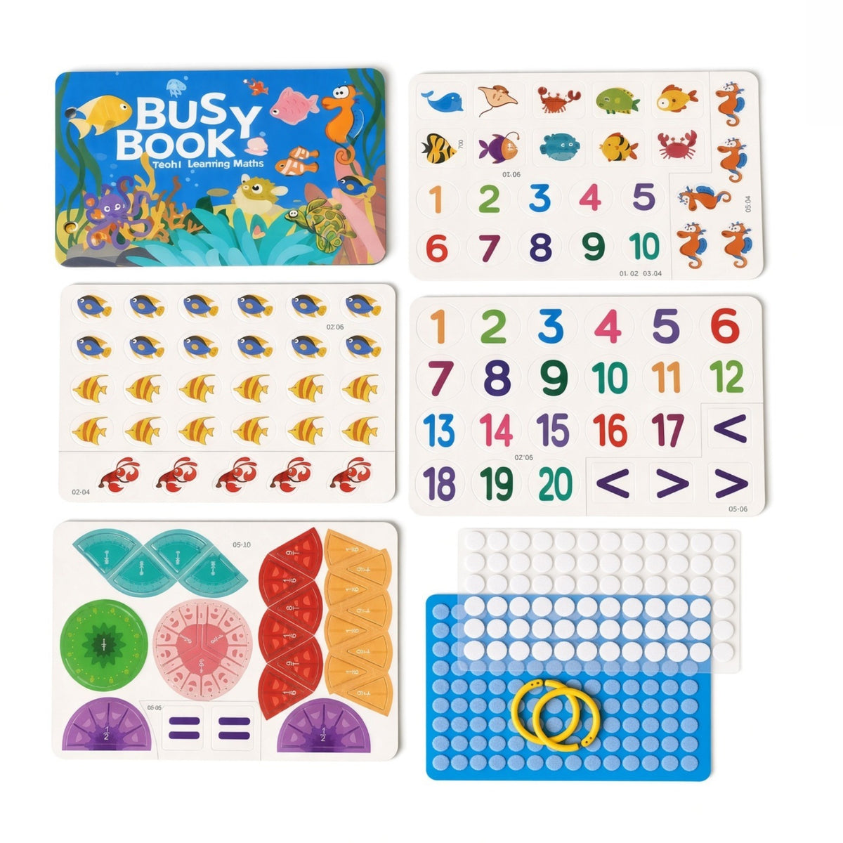 Montessori Busy Book for Kids | Reusable Sticker Learning Book