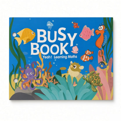 Montessori Busy Book for Kids | Reusable Sticker Learning Book
