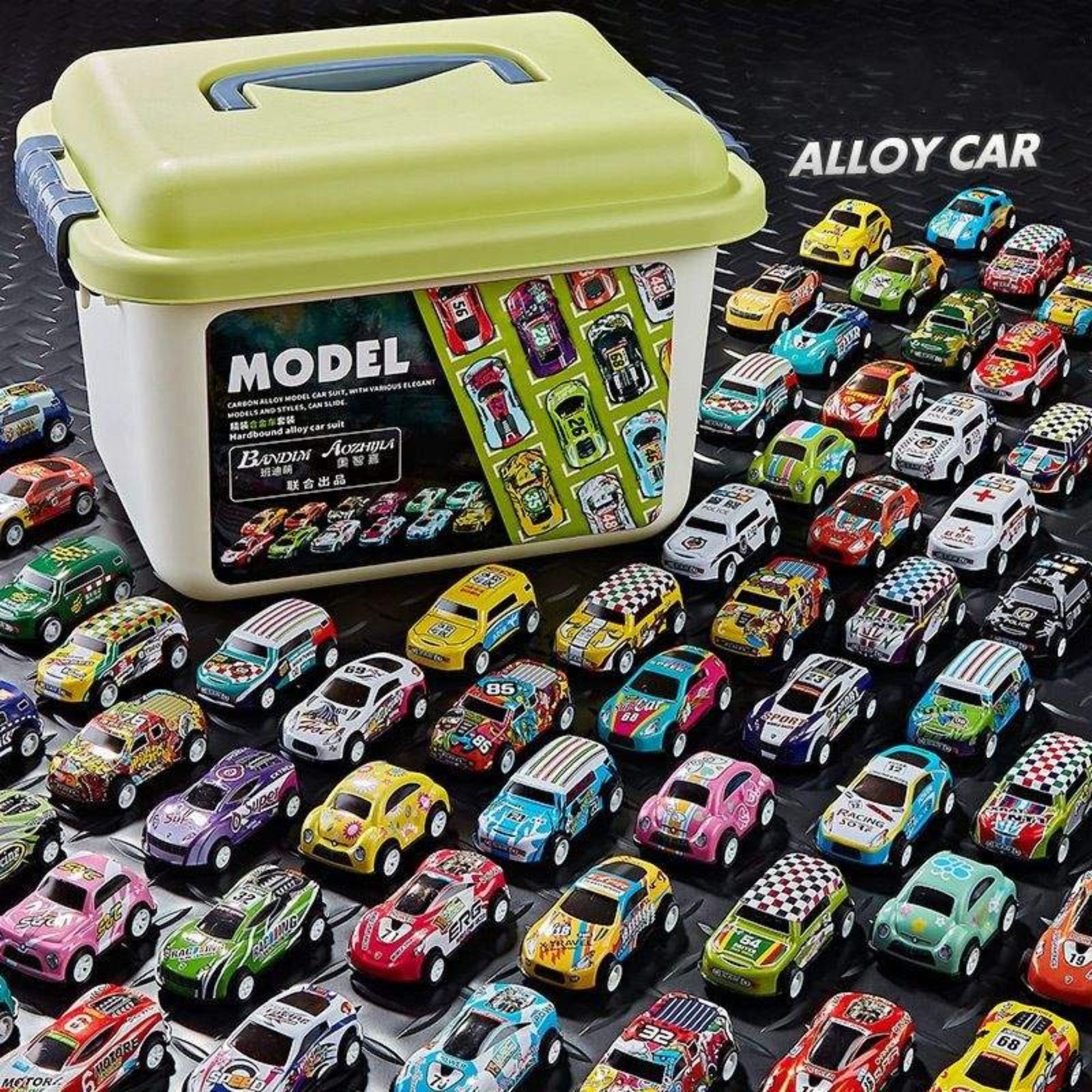 30-Piece 1:64 Die-Cast Pull-Back Car Set