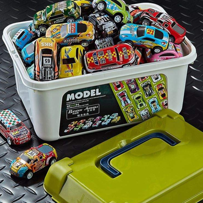 30-Piece 1:64 Die-Cast Pull-Back Car Set