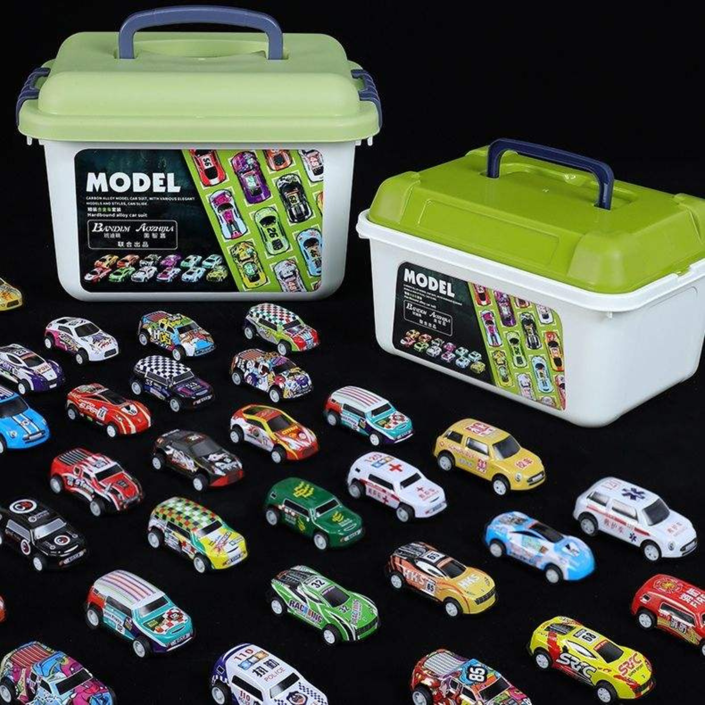 30-Piece 1:64 Die-Cast Pull-Back Car Set