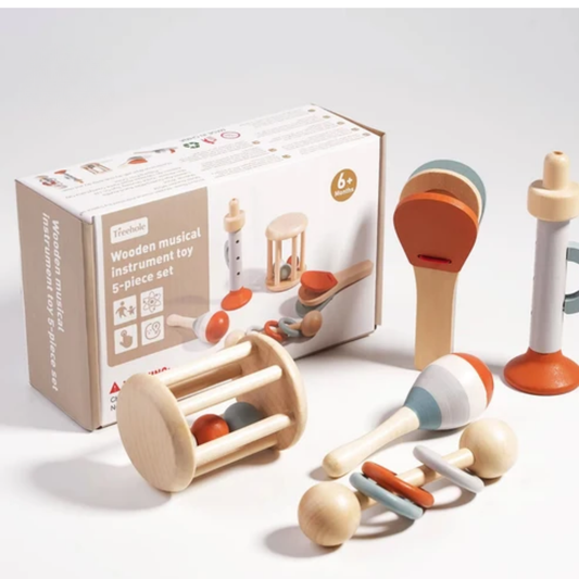 wooden musical instrument toy set
