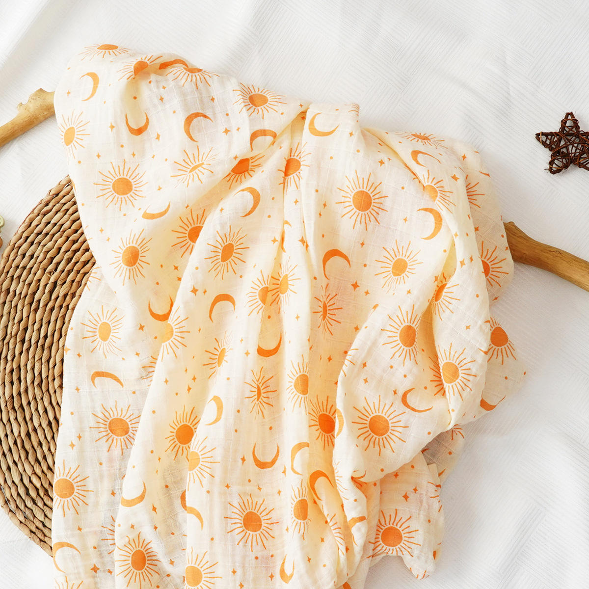 Newborn Muslin Swaddle Wrap | 100% Cotton Baby Blanket