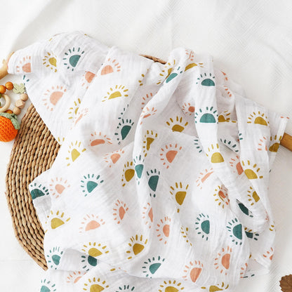 Newborn Muslin Swaddle Wrap | 100% Cotton Baby Blanket