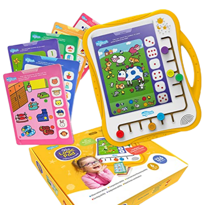 Okwawa electronic baby toy tablet. multiple matching activity cards