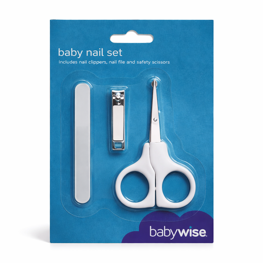 Baby Nail Care Set | Clippers, Nail File & Safety Scissors for Infants