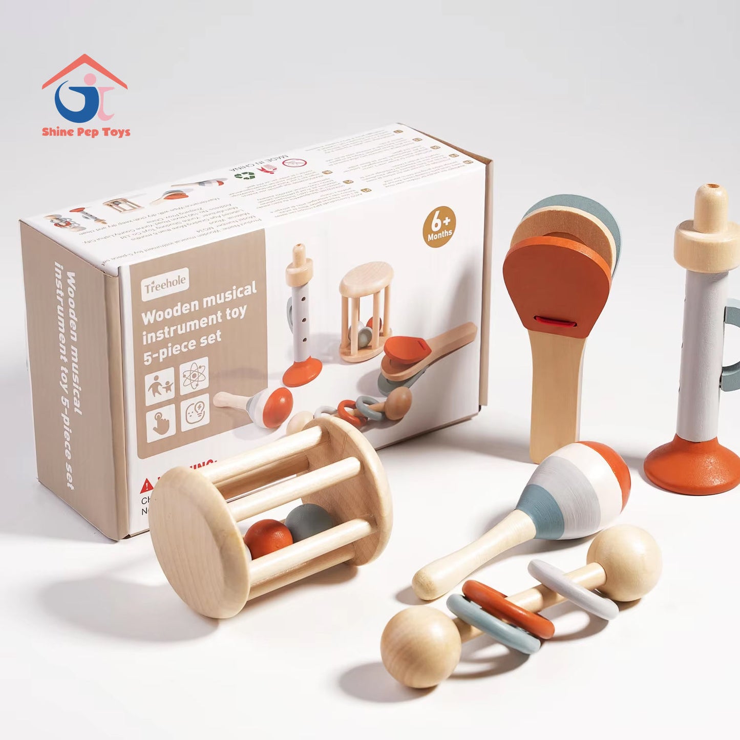 Wooden Baby Musical Instrument Set