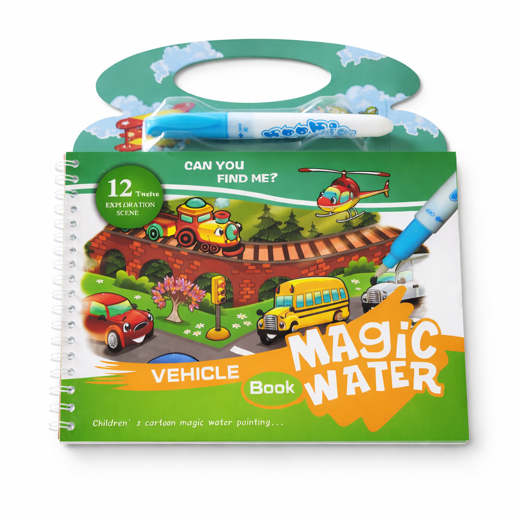 Magic Water Book Reusable Coloring Book
